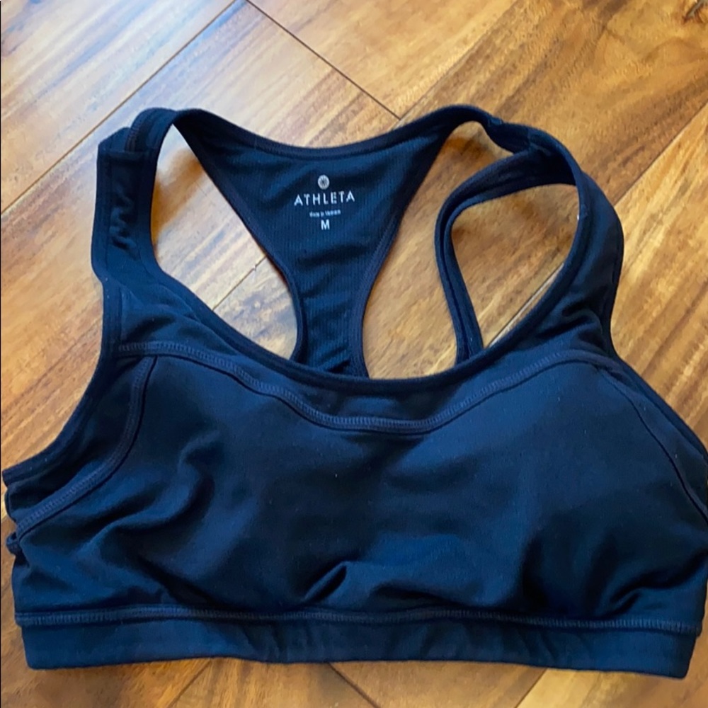 Athleta Black Sports Bra - size Medium